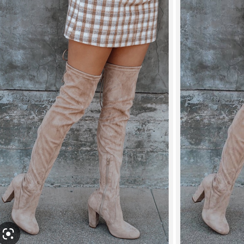 Suede over the knee boots